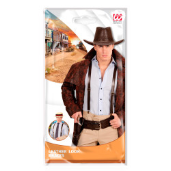 Kovbojské kšandy hnědé